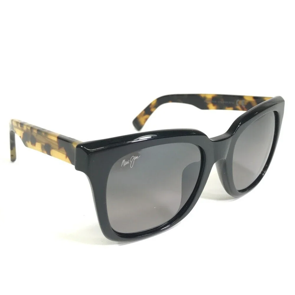 Maui Jim Sunglasses Heliconia MJ739-02B Black Tortoise with Neutral Gray Lenses